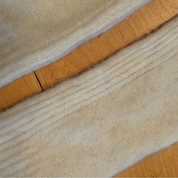 Ganni Alpaca Wool Blend Cream Knit Sweater - Picture 6 of 9